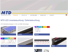 Tablet Screenshot of mtd-light.de